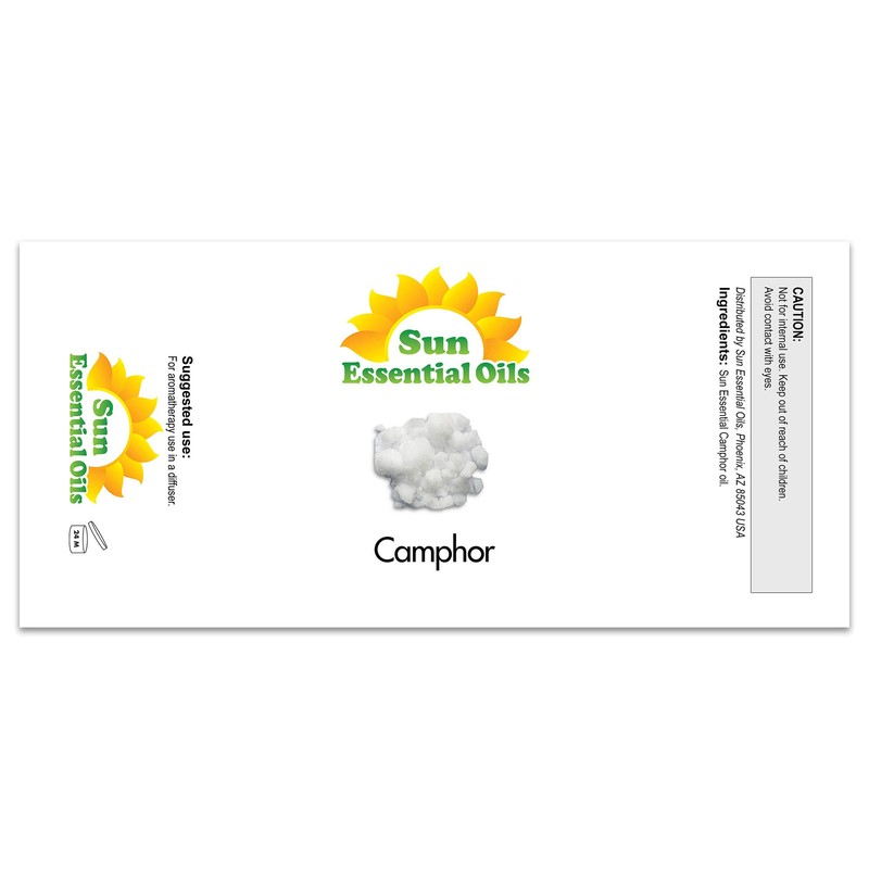 Sun Essential Oils – 16 oz Camphor Essential Oil with