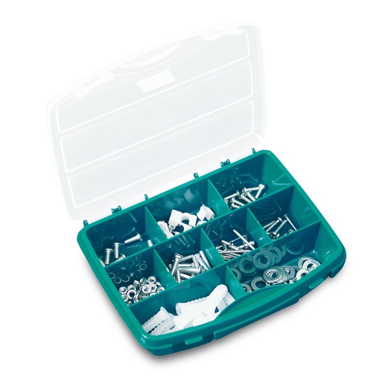 tayg 20001 Organiser case with Fixed dividers mod. 20-9, Green