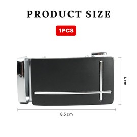 BURENZHAYA Belt Buckle Men 35 mm Women to Change Pin for Belt Buckle Adjustable Buckle as Accessory for Leather Belt - Stylish Design, black, 35mm