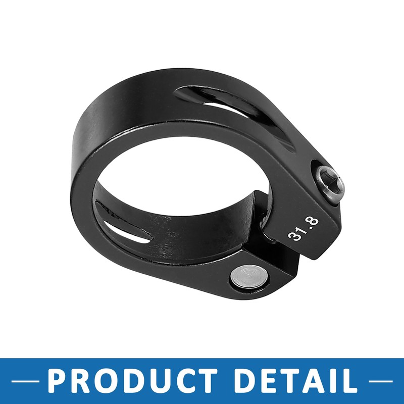A ABSOPRO Bicycle Seat Clamp Seat Post Clip Black 31.8mm