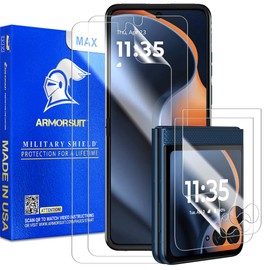ArmorSuit 2+2 Pack Screen Protector for Motorola Razr (2025/2024) Max Coverage MilitaryShield HD Clear Film - Made in the USA