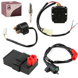 CDI Box Ignition Coil Voltage Regulator Rectifier Relay Kit for Honda FourTrax 300 TRX300 TRX300FW ATV 1994-1997 Replacement Parts Compatible with OEM 30410-HM5-505 31600-HC5-970 35850-HC4-000