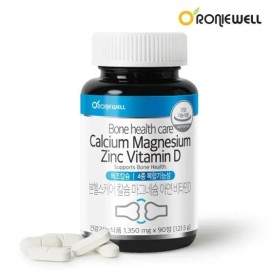Roniwell Bone Healthcare Bone Health Calcium Magnesium Zinc Vitamin D 90 tablets (3 months) / 로니웰 본헬스케어 뼈건강 칼슘마그네슘아연비타민D 90정(3개월)