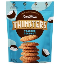 Thinsters Toasted Coconut Deliciously Crunchy Cookiethins 16-oz Pack