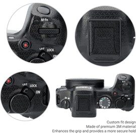 JJC Anti-scratch Protection Sticker Compatible with Canon EOS R8 Mirrorless Camera, Non-slip Camera body Skin Cover Film (Woven Pattern)