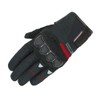 ROUGH & ROAD Motorcycle Knuckle Guard Gloves Black/Red M RR8030BK/RD2