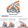 30PCS T-Tap Lever 3 Way Wire Connectors Kit, Lever &