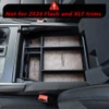 BestEvMod Storage Box Organizer Center Console Tray with Vegan Leather