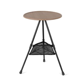 BININBOX Small Portable Outdoor Folding Table with Carry Bag, Height Adjustable Picnic Tables, Folding Table (Wood Grain)