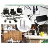 Mini Skater Ethernet Cables Wire Clip with Steel Nail for