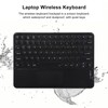 Wireless Keyboard 10in Round Keycap Touchpad Function Portable Widening Enlarging