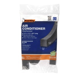 Frost King AC42H Air Conditioner Weatherseal Tape, 1-1/4 by 1-1/4 by 42-Inch,Black