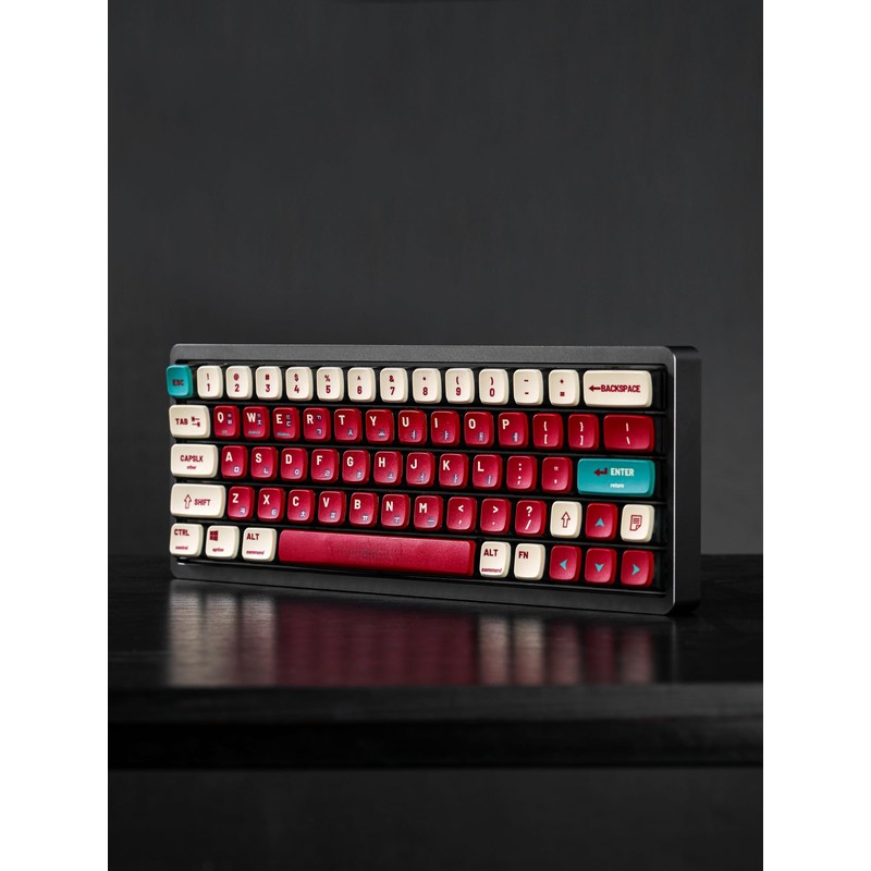 XDK Backlit Keycaps Red Shine Through PBT Keycaps, Pudding Keycaps