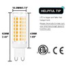SumVibe G9 LED Bulb 6W, 60W G9 Halogen Bulb Replacement,