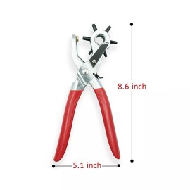 Unbranded Leather Hole Punch Set for Belts, Watch Bands, Straps, Dog Collars, Saddles