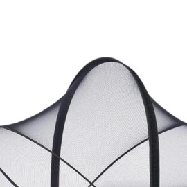 MagiDeal Baby Beside Crib Net Cover Crib Cover, Universal,Breathable Canopy Folding Cot Netting Cover for Bed Travel Crib Nursery Room, Black S