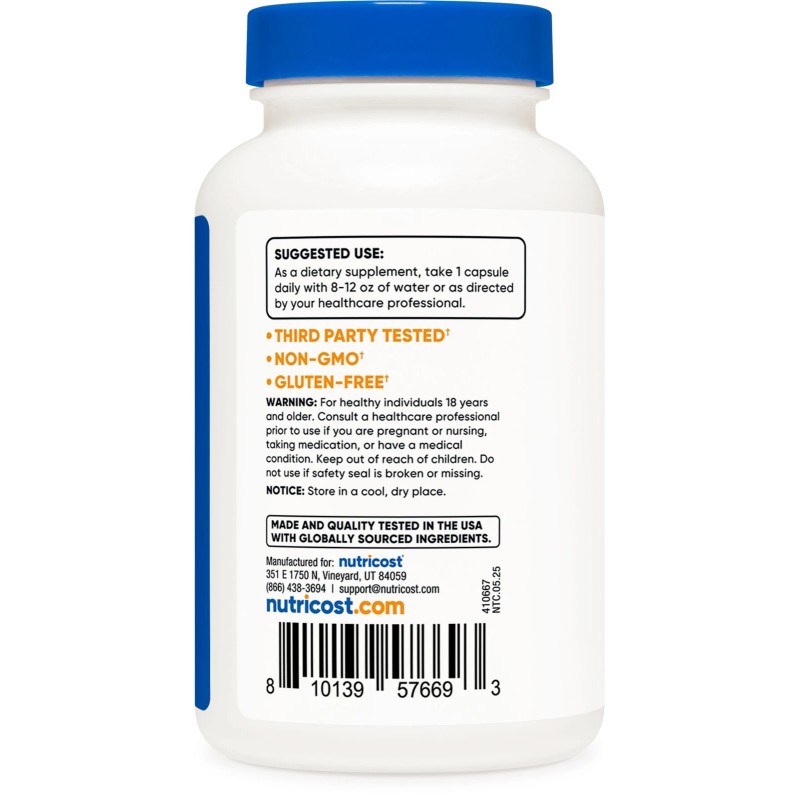 Nutricost Saccharomyces Boulardii + MOS Capsules ( 5 Billion CFU)