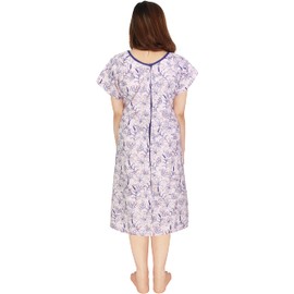 NY Threads NY Threads Women's Hospital Gown Soft and Stylish Patient Gown, Large-X-Large, Vines Pink