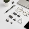 Mesybveo Pack of 100 Foldback Clips, 15 mm / 19