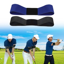 flintronic 2PCS Golf Swing Training Aids, Golf Swing Training Aid Arm Band, Golf Hand Swing Elastic Band, Golf Training Aids Professional Motion Posture Correction for Beginners Men Women