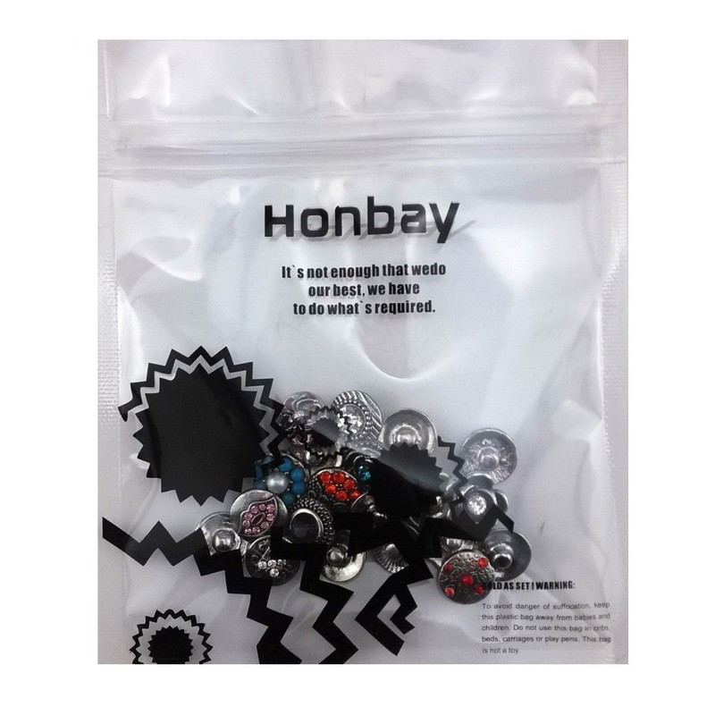 Honbay - Botones de presión para bisutería (20 unidades, 7/16