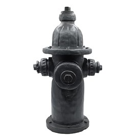 Solid Rock Stoneworks Concrete Fire Hydrant for Dogs- 18" Tall- Graphite