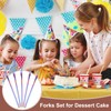 sourcing map 4pcs Pickle Fork, 6.3 Inch Stainless Steel Olive