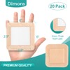 Dimora Silicone Foam Dressing with Border Adhesive 6"x6" Waterproof Wound