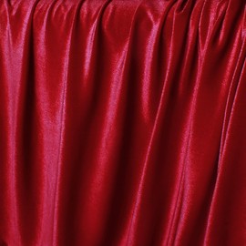 Cobedzy 1 Yard Stretch Velvet Fabric Red - 60 Inch Wide Stretchy Velvet Cloth, 90% Polyester 10% Spandex Velvet Fabric for DIY Sewing, Upholstery, Apparel, Craft