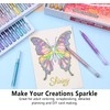 Xipan Jumbo Glitter Gel Pens Set of 12, Shimmer Sparkle