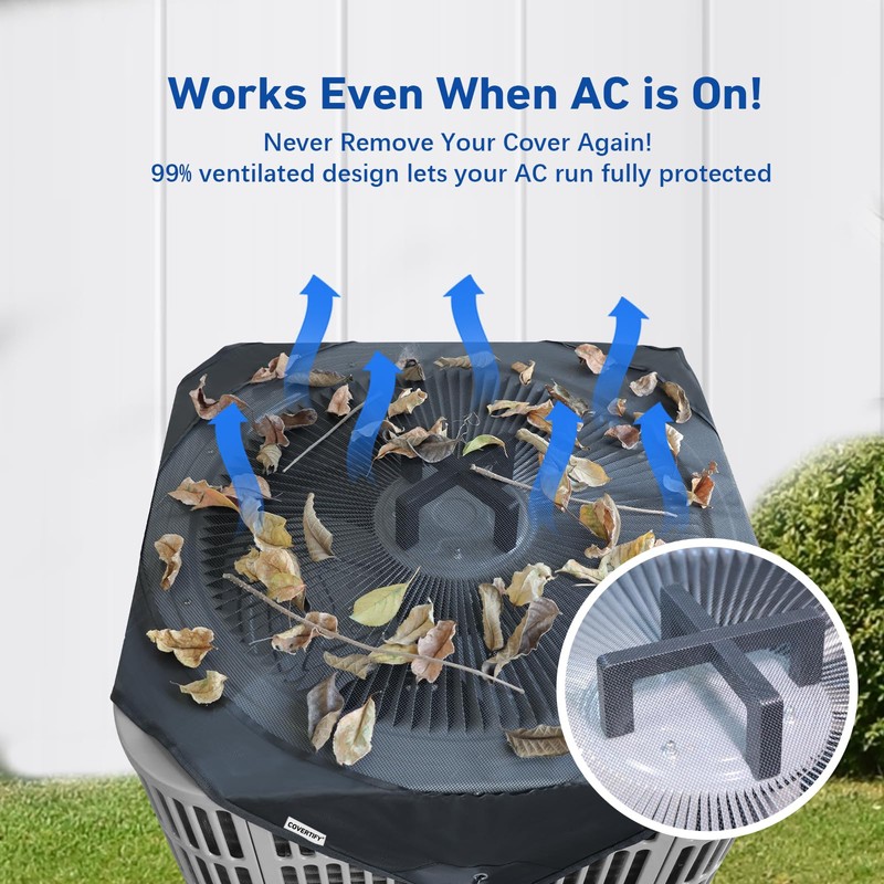 COVERTIFY Central Air Conditioner Covers for Outside with AC Cover