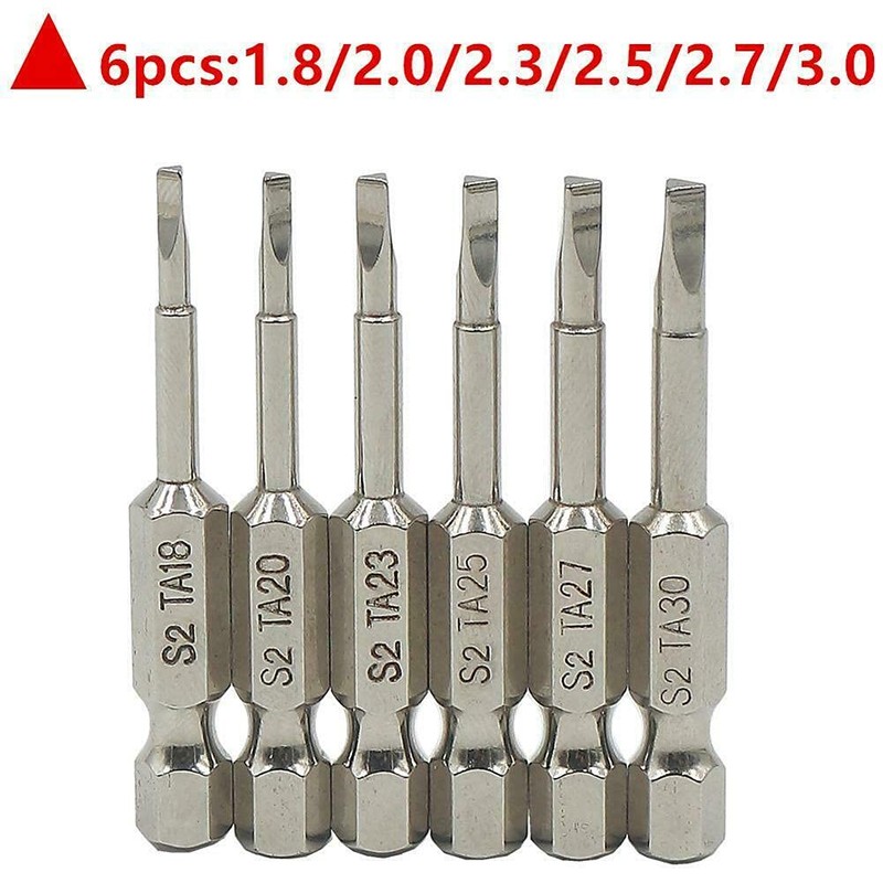 Triangle Screwdriver Bit Set, 6 Pieces Triangle Screw Head, 2