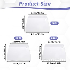 Yuomeaz 4 PCS Body Filler Spreader, Trapezoid Bondo Spreaders Tools, White Epoxy Spreader, Body Filler Mixing Board for Automotive, Caulk and DIY Tools