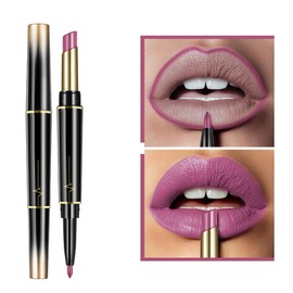 LICHENGTAI Lipstick and Lip Liner Set, Matte Lipstick, Velvety Lipsticks, Waterproof Lip Liner Pencil, 2-in-1 Durable Lip Gloss, Long Lasting Non-Stick Cup, Sexy Colours Lipsticks