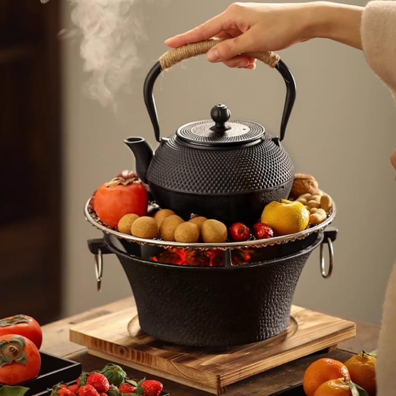 SECHUDO Japanese Tetsubin Cast Iron Teapot Tea Kettle pot with