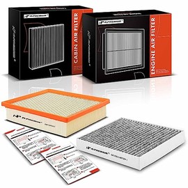 A-Premium - Filtro de aire para motor y cabina de 2 piezas con carbón activado compatible con Toyota Camry 2012-2017, Highlander 2014-2018, Sienna 201