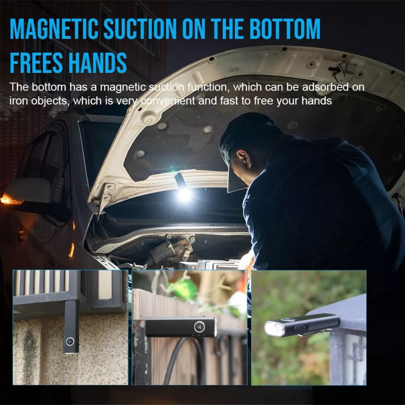 TrustFire miniX3-SE Flat EDC Flashlight Magnet Powerful Torch UV Light