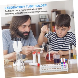 ULTECHNOVO 5pcs Detachable Test Tube Holder Lightweight Laboratory Rack for Easy Assembly and Visibility of Contents