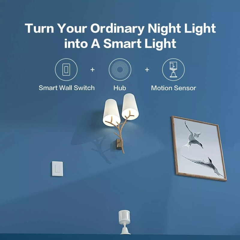 Aqara Smart Light Switch (No Neutral, Single Rocker), Requires AQARA
