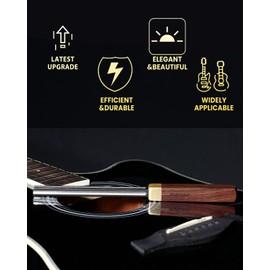 Baroque Diamond Fret Crowning File - 4th Gen Guitar Tool with 3 Radius Slots + Flat Edge for Fret Polishing & Edge Rounding