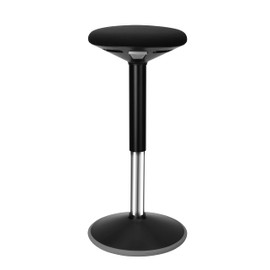 Standing Desk Balance Wobble Stools, Height Adjustable 22-32 Inch for Office and Classroom, Anti-Fatigue Standing Chairs, Ergonomic Stools with Anti-Slip Round Bottom, Black