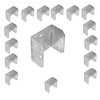 Fence Panel Clips Trellis U Clip Bracket for Timber Posts,