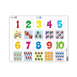 Larsen AR3 Figure and Number 1-10" Puzzle