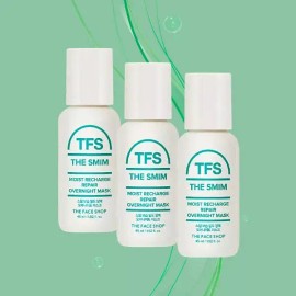 The Face Shop 더페이스샵 스밈 보습밀도 장벽 오버나이트 마스크 45ml x 3개 The Face Shop Smim Boosting Moisturizing Overnight Mask 45ml x 3ea [Hydrating Density Barrier Overnight Mask 45ml x 3]