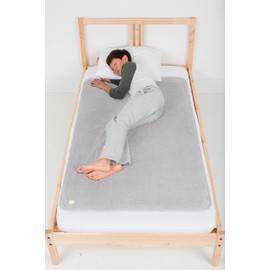 PeapodMats Bedwetting & Incontinence Waterproof Bed Mat - Reusable Underpad. Secure Placement & Breathable. Washable. Enviro Friendly 3x5 (Light Gray) Mattress Protector & Pee Pad for Kids & Adults