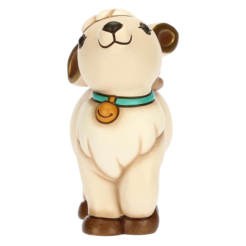 THUN, Reindeer Robin Standing Ceramic Hand Decorated Medium Version Christmas