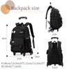 EKUIZAI Classic Boys Rolling Backpack for adults Middle Kids School