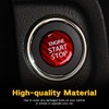 KUNGKIC Carbon Fibre Car Engine Start Stop Switch Ignition Switch