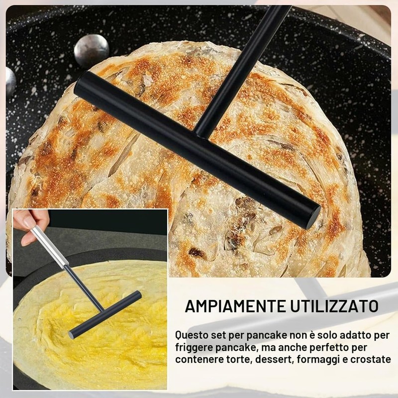 Spatola per Crepes Professionale, Spalmatore per Crepe, per Cucinare Produzione