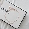 Silver 925 Bracelet 18k Mini Ball Point Silver Ball Chain